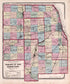 Counties of Cook, Will, Du Page, Kendall and Kane from Atlas of Kendall County and the State of Illinois : to Which Is Added an Atlas of the United States, Maps of the Hemispheres &c. &c. &c 1870 by Relic Map Company