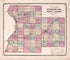 Counties of Henderson, Knox, Mercer and Warren from Atlas of Kendall County and the State of Illinois : to Which Is Added an Atlas of the United States, Maps of the Hemispheres &c. &c. &c 1870 by Relic Map Company