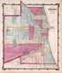 Chicago from Atlas of Kendall County and the State of Illinois : to Which Is Added an Atlas of the United States, Maps of the Hemispheres &c. &c. &c 1870 by Relic Map Company