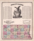 General Reference; Counties of McHenry and Lake from Atlas of Kendall County and the State of Illinois : to Which Is Added an Atlas of the United States, Maps of the Hemispheres &c. &c. &c 1870 by Relic Map Company