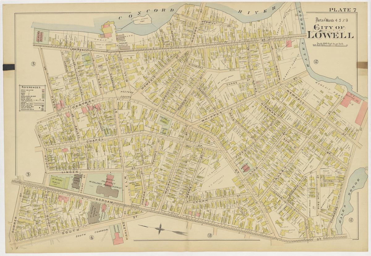 Image 11 of Atlas of the City of Lowell Massachusetts from Atlas of the City of Lowell Massachusetts 1896 by Relic Map Company