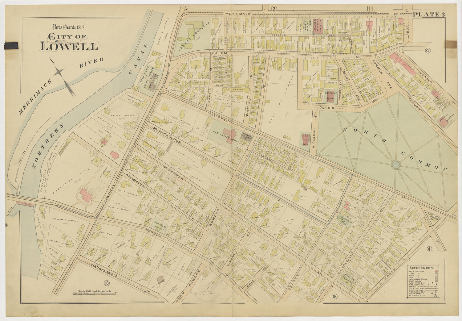 Image 7 of Atlas of the City of Lowell Massachusetts from Atlas of the City of Lowell Massachusetts 1896 by Relic Map Company