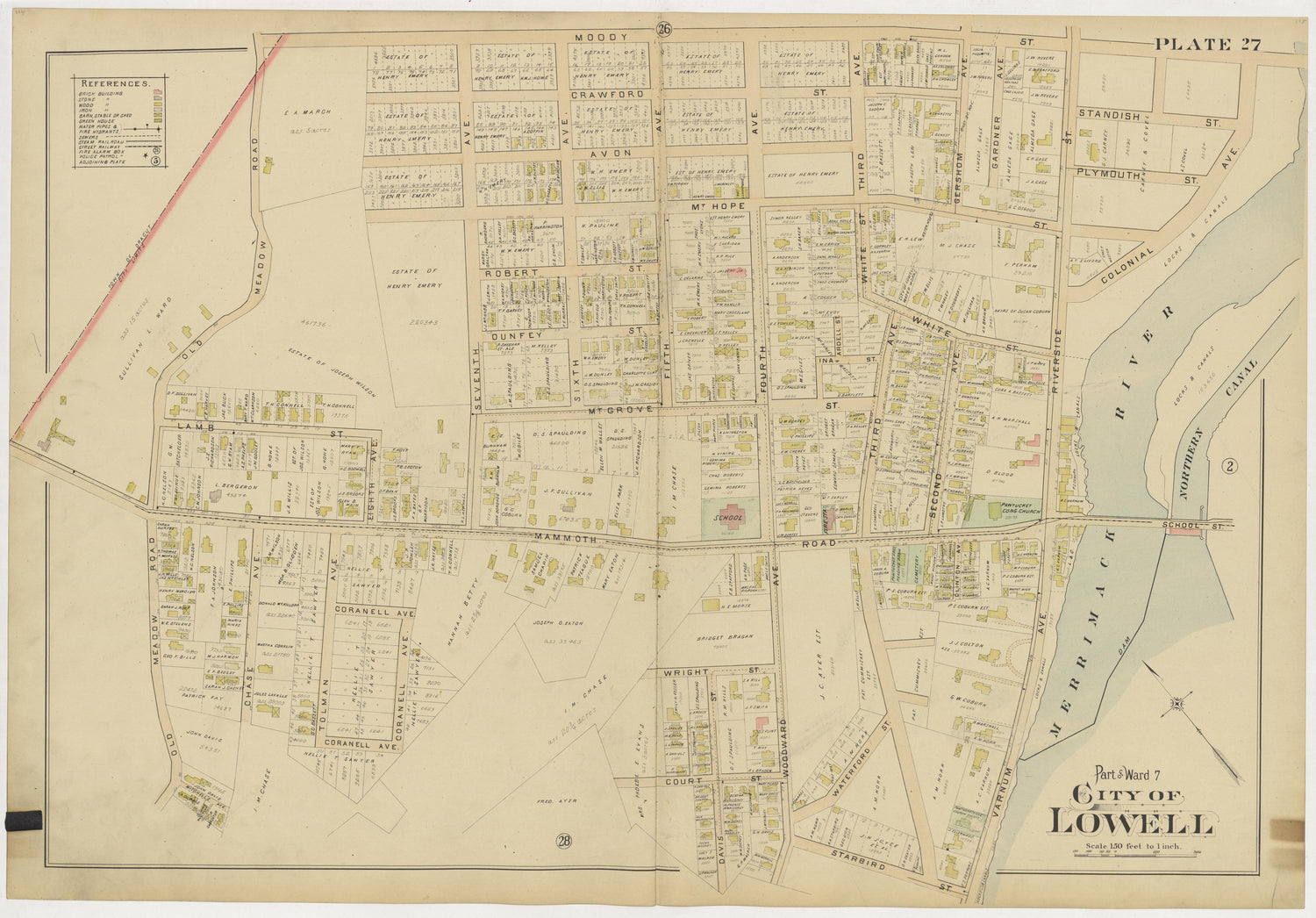 Image 31 of Atlas of the City of Lowell Massachusetts from Atlas of the City of Lowell Massachusetts 1896 by Relic Map Company