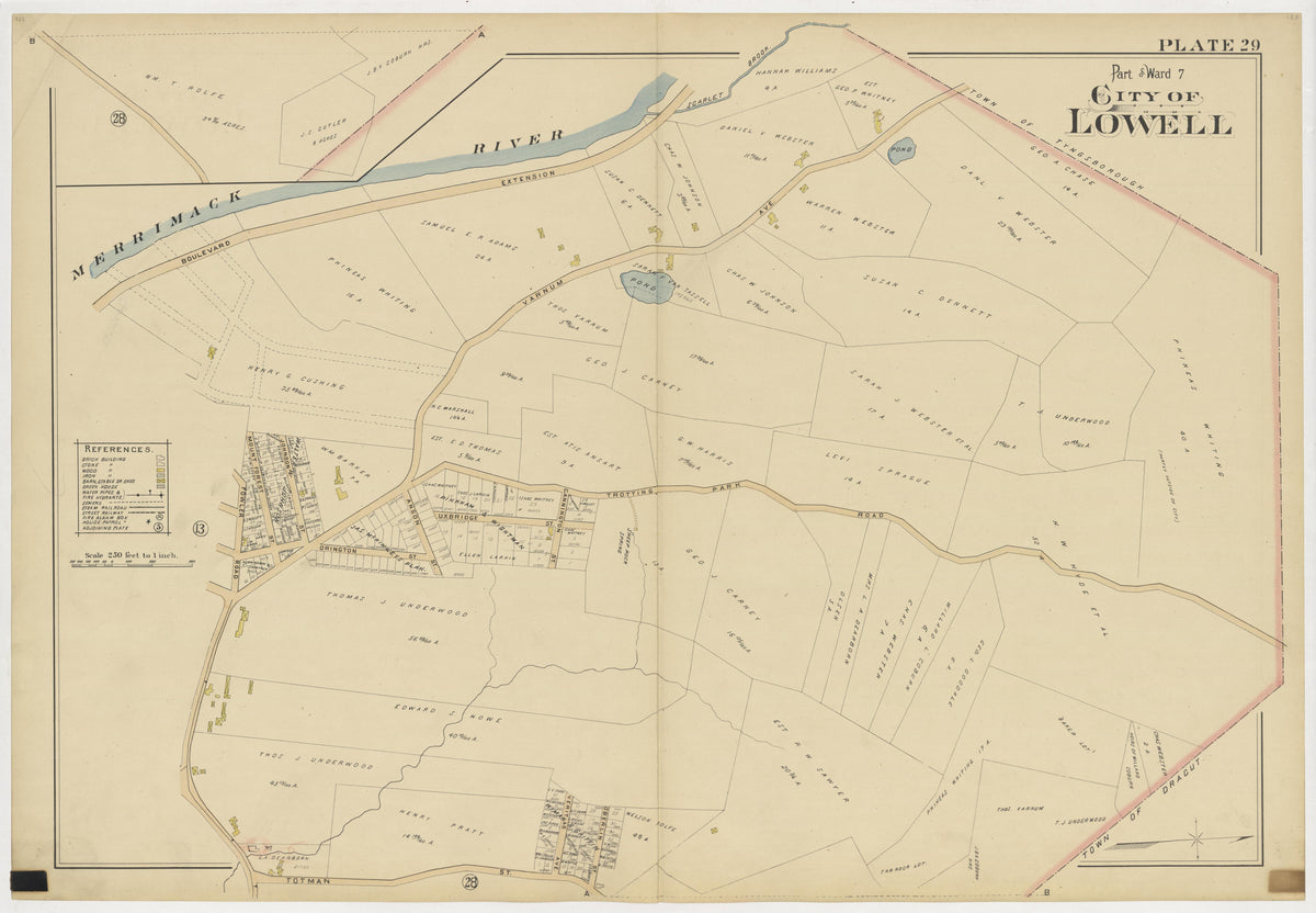 Image 33 of Atlas of the City of Lowell Massachusetts from Atlas of the City of Lowell Massachusetts 1896 by Relic Map Company