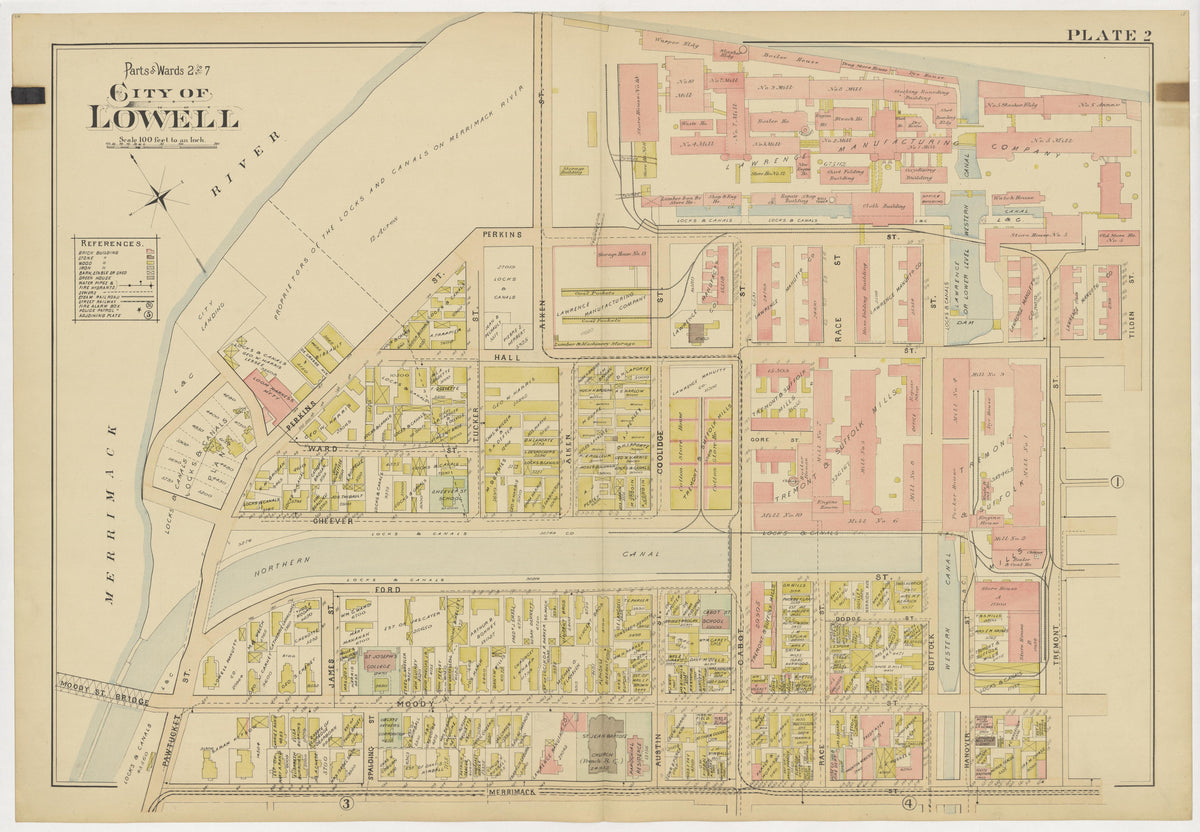 Image 6 of Atlas of the City of Lowell Massachusetts from Atlas of the City of Lowell Massachusetts 1896 by Relic Map Company