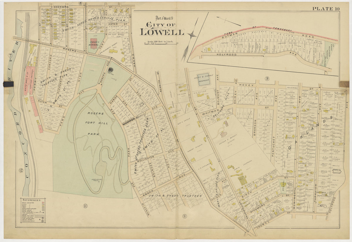 Image 14 of Atlas of the City of Lowell Massachusetts from Atlas of the City of Lowell Massachusetts 1896 by Relic Map Company