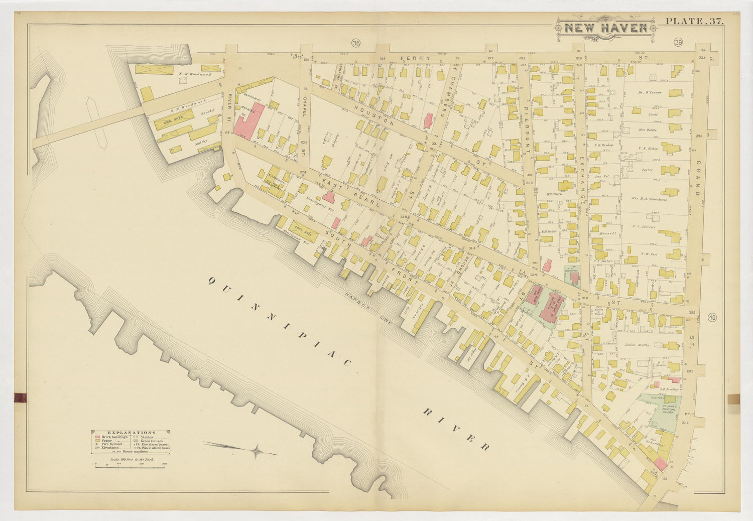 Image 41 of Atlas of City of New Haven, Connecticut... from Atlas of City of New Haven, Connecticut 1888 by Relic Map Company