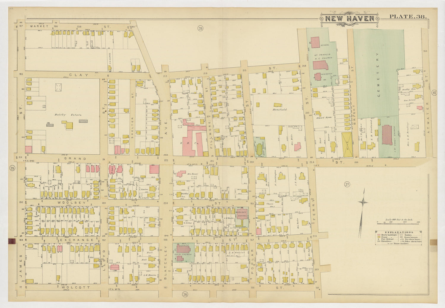 Image 42 of Atlas of City of New Haven, Connecticut... from Atlas of City of New Haven, Connecticut 1888 by Relic Map Company