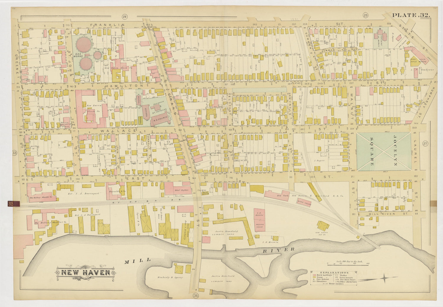 Image 36 of Atlas of City of New Haven, Connecticut... from Atlas of City of New Haven, Connecticut 1888 by Relic Map Company