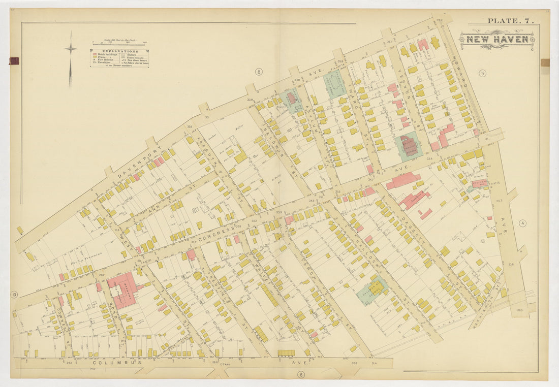 Image 11 of Atlas of City of New Haven, Connecticut... from Atlas of City of New Haven, Connecticut 1888 by Relic Map Company