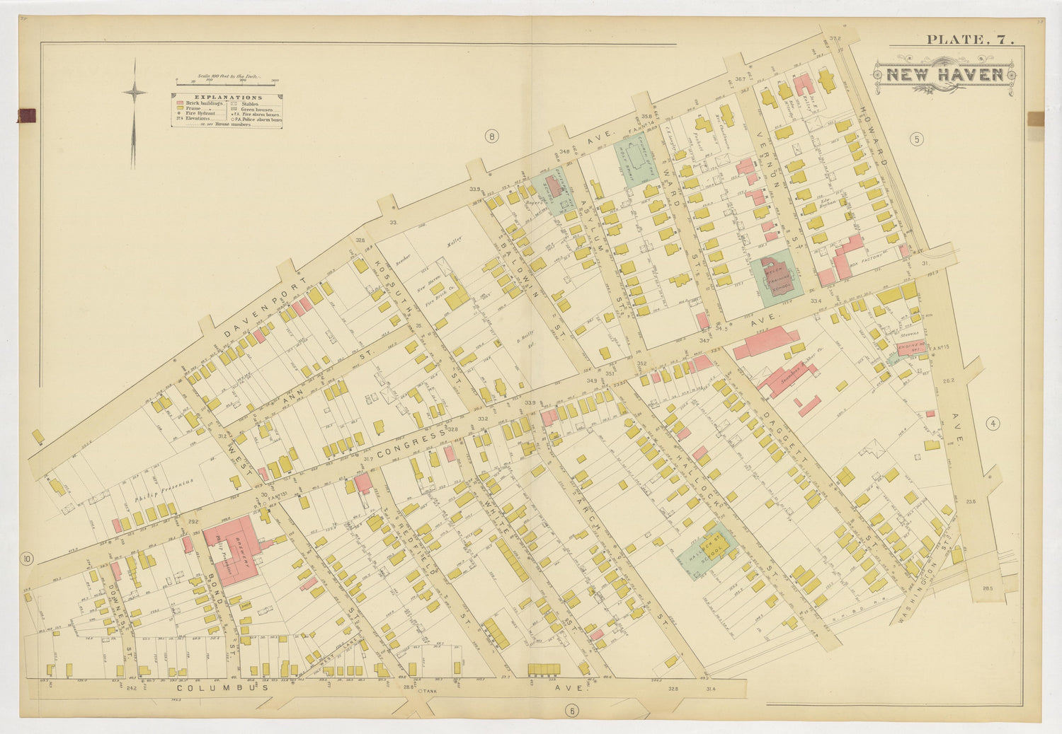 Image 11 of Atlas of City of New Haven, Connecticut... from Atlas of City of New Haven, Connecticut 1888 by Relic Map Company