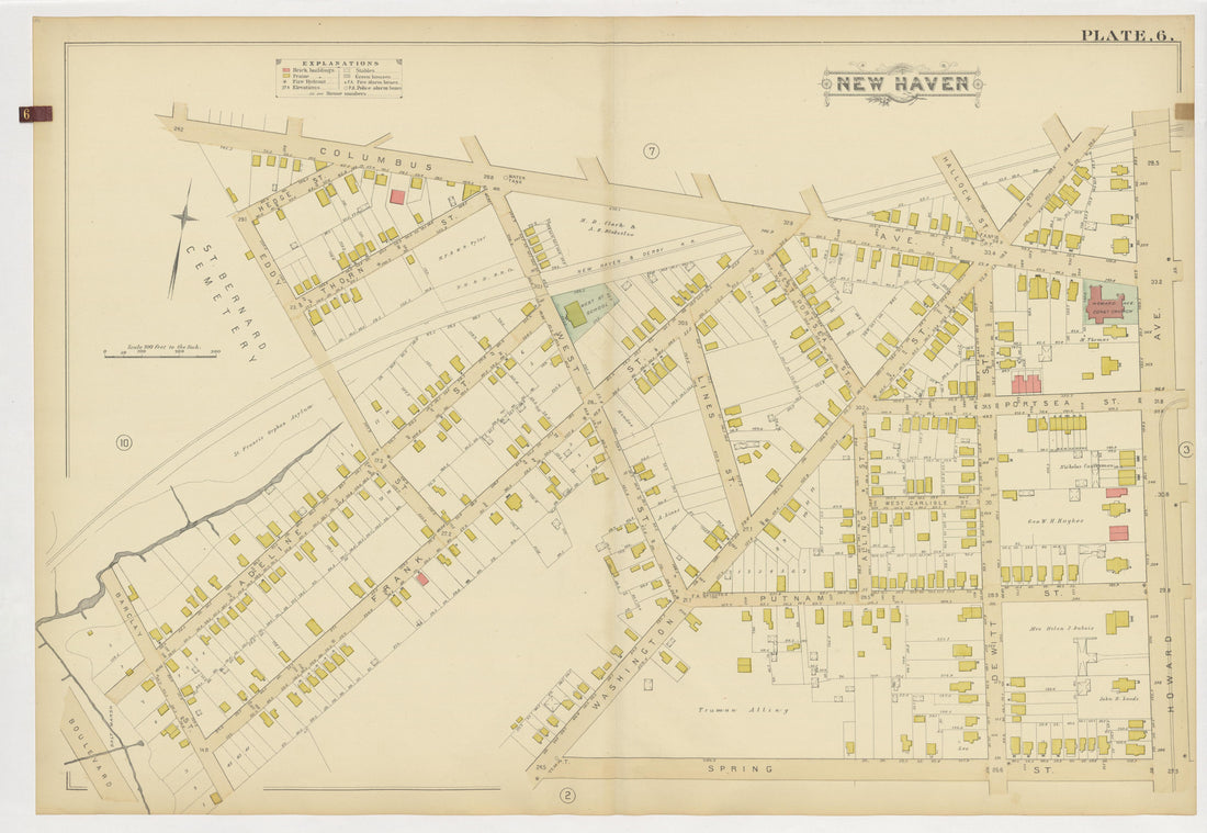 Image 10 of Atlas of City of New Haven, Connecticut... from Atlas of City of New Haven, Connecticut 1888 by Relic Map Company