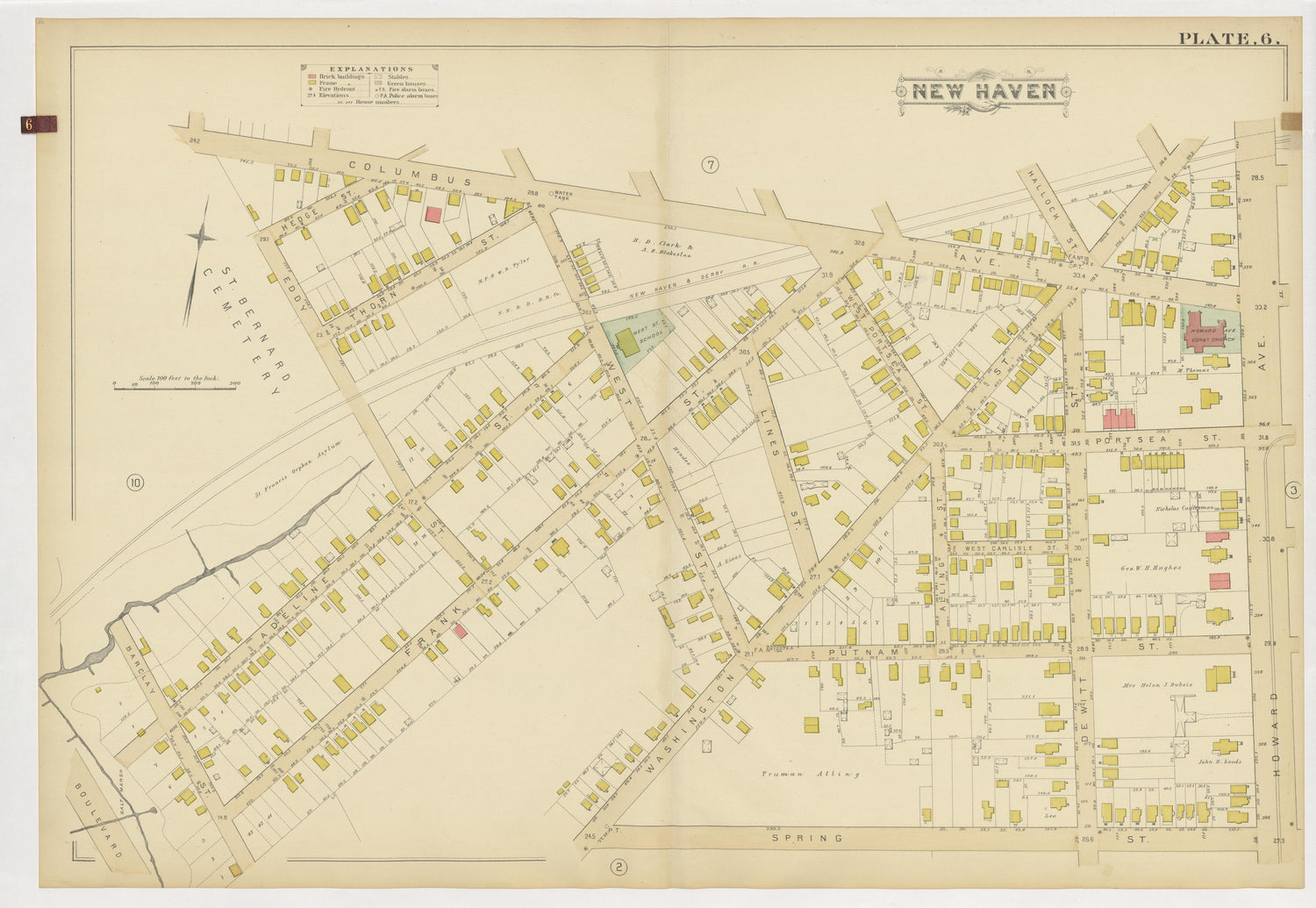 Image 10 of Atlas of City of New Haven, Connecticut... from Atlas of City of New Haven, Connecticut 1888 by Relic Map Company