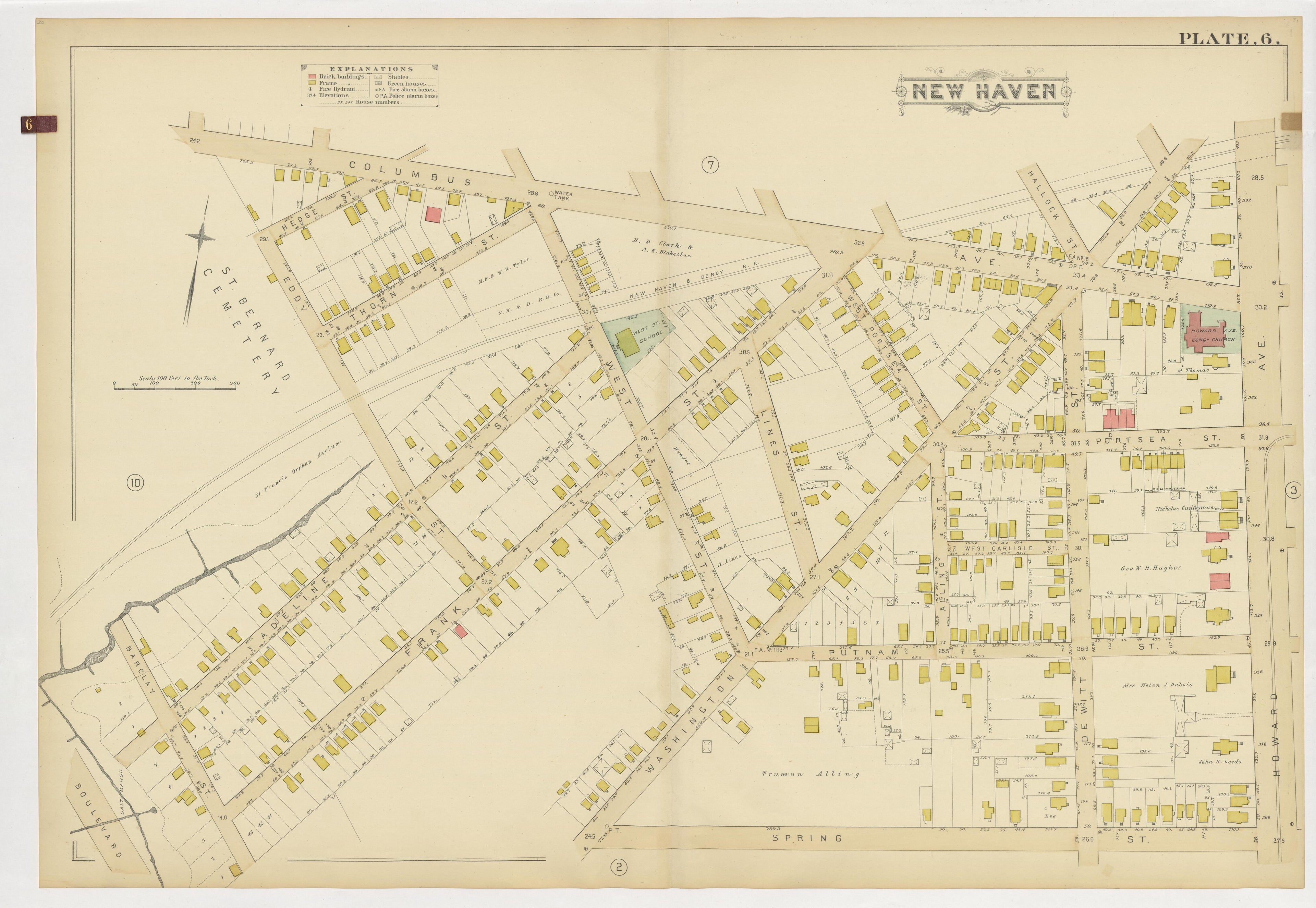Image 10 of Atlas of City of New Haven, Connecticut... from Atlas of City of New Haven, Connecticut 1888 by Relic Map Company