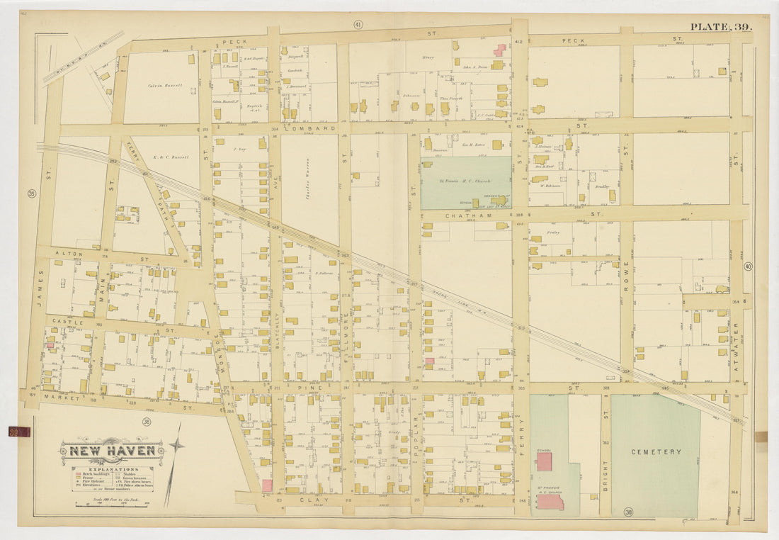 Image 43 of Atlas of City of New Haven, Connecticut... from Atlas of City of New Haven, Connecticut 1888 by Relic Map Company