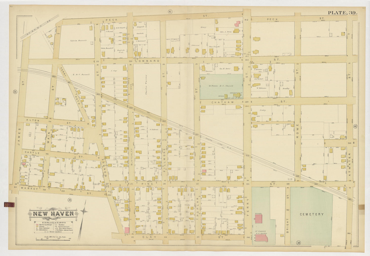 Image 43 of Atlas of City of New Haven, Connecticut... from Atlas of City of New Haven, Connecticut 1888 by Relic Map Company