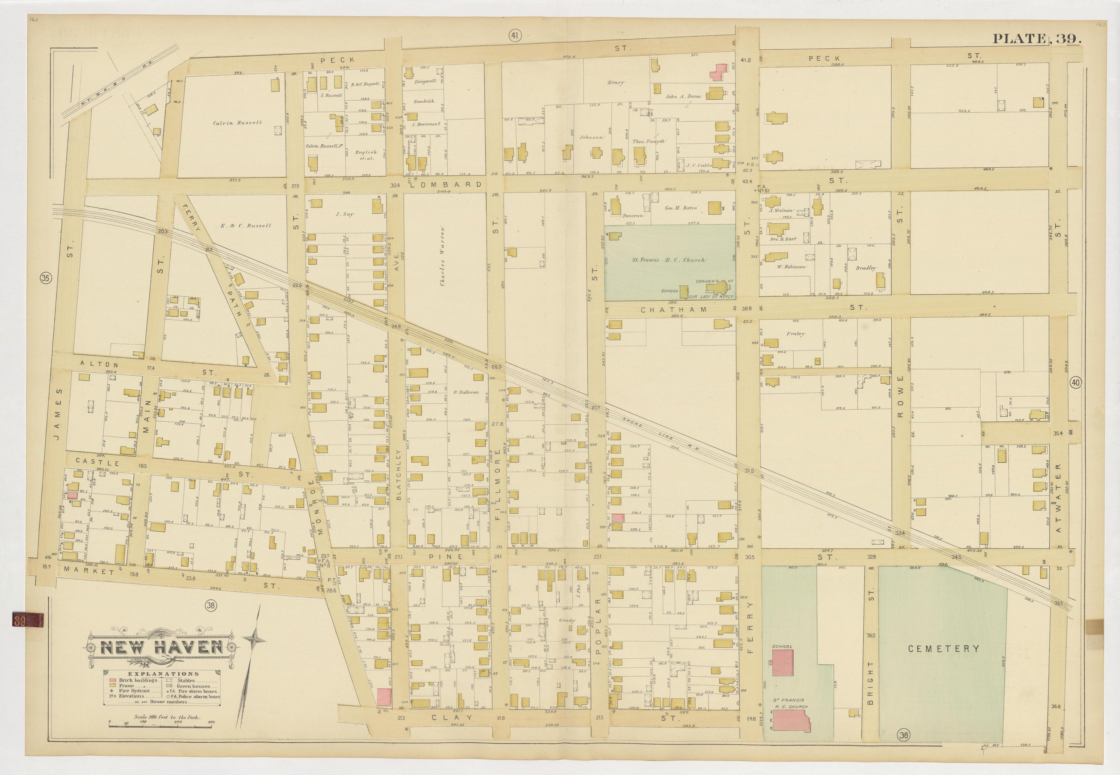 Image 43 of Atlas of City of New Haven, Connecticut... from Atlas of City of New Haven, Connecticut 1888 by Relic Map Company