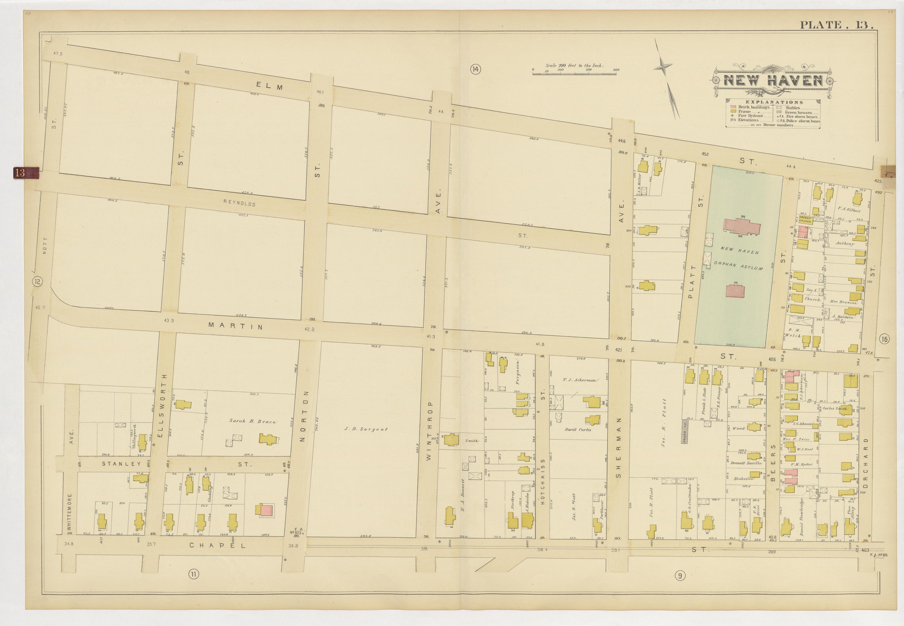 Image 17 of Atlas of City of New Haven, Connecticut... from Atlas of City of New Haven, Connecticut 1888 by Relic Map Company