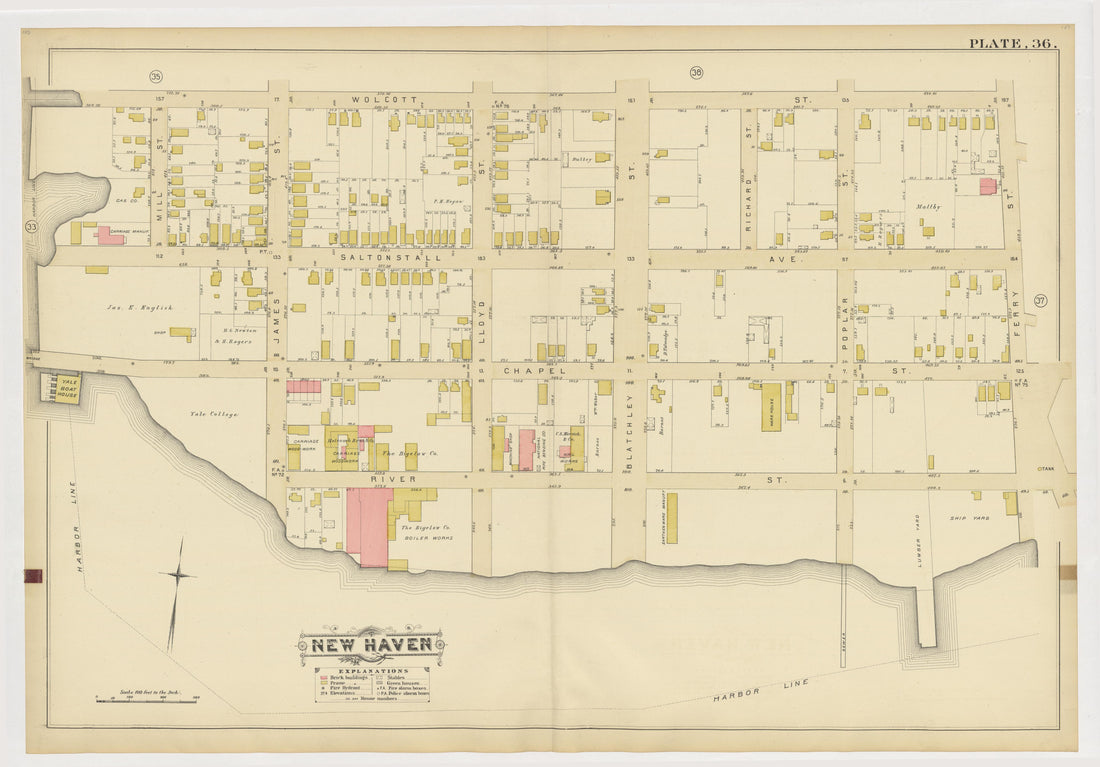 Image 40 of Atlas of City of New Haven, Connecticut... from Atlas of City of New Haven, Connecticut 1888 by Relic Map Company