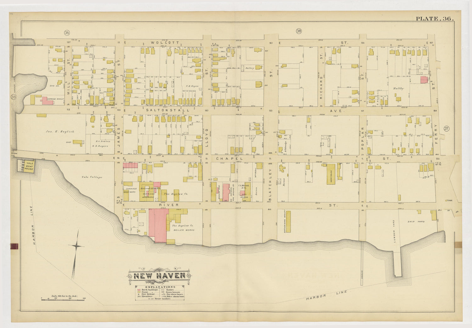 Image 40 of Atlas of City of New Haven, Connecticut... from Atlas of City of New Haven, Connecticut 1888 by Relic Map Company