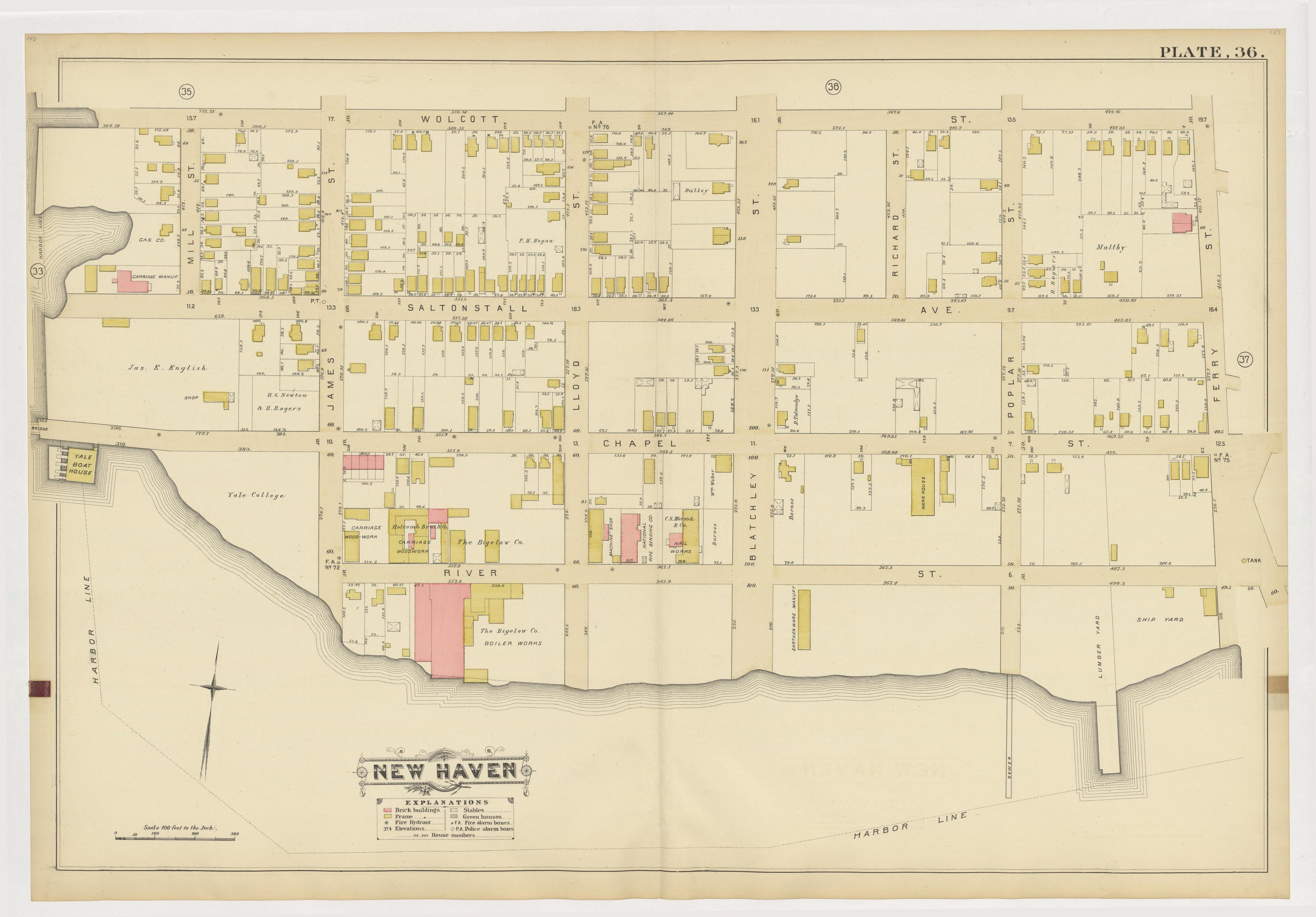 Image 40 of Atlas of City of New Haven, Connecticut... from Atlas of City of New Haven, Connecticut 1888 by Relic Map Company