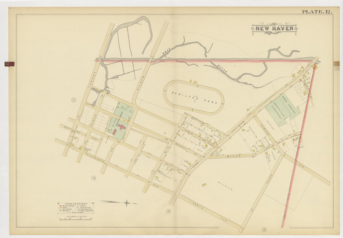 Image 16 of Atlas of City of New Haven, Connecticut... from Atlas of City of New Haven, Connecticut 1888 by Relic Map Company