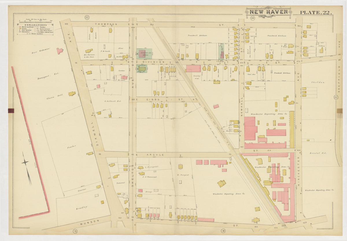 Image 26 of Atlas of City of New Haven, Connecticut... from Atlas of City of New Haven, Connecticut 1888 by Relic Map Company