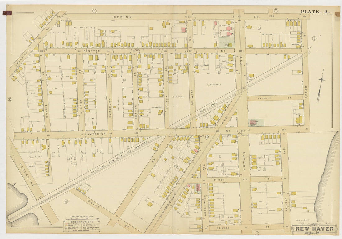 Image 6 of Atlas of City of New Haven, Connecticut... from Atlas of City of New Haven, Connecticut 1888 by Relic Map Company