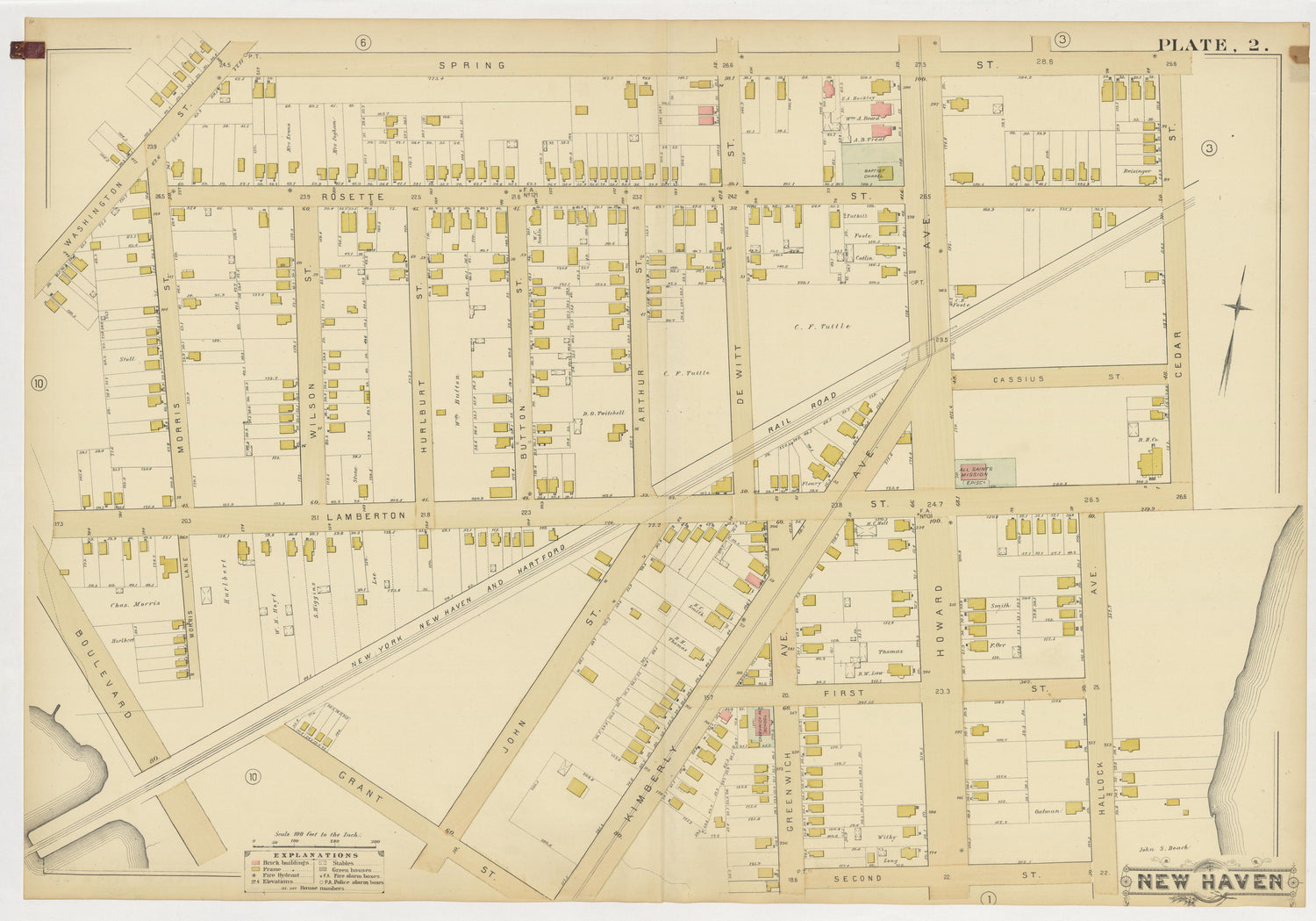 Image 6 of Atlas of City of New Haven, Connecticut... from Atlas of City of New Haven, Connecticut 1888 by Relic Map Company