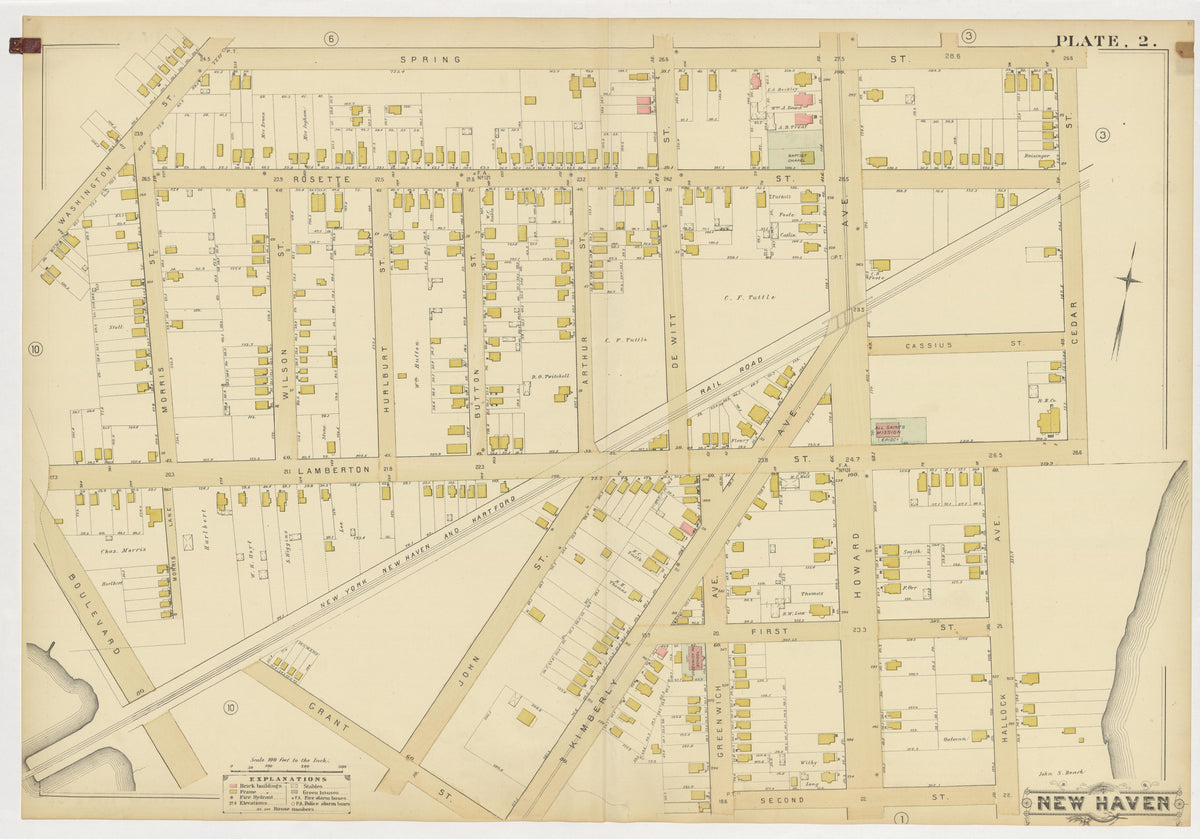 Image 6 of Atlas of City of New Haven, Connecticut... from Atlas of City of New Haven, Connecticut 1888 by Relic Map Company