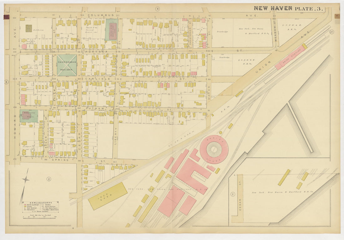 Image 7 of Atlas of City of New Haven, Connecticut... from Atlas of City of New Haven, Connecticut 1888 by Relic Map Company