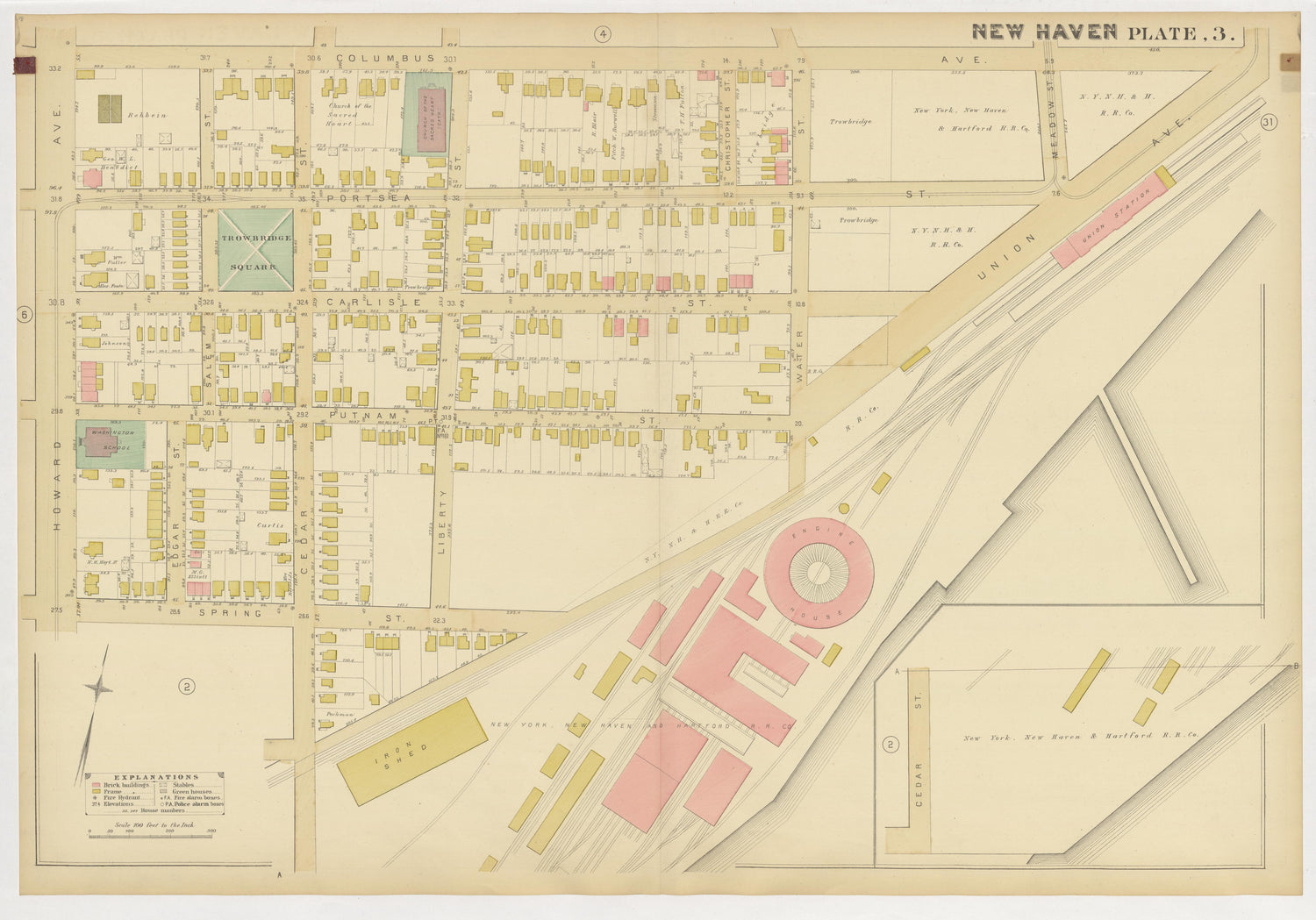 Image 7 of Atlas of City of New Haven, Connecticut... from Atlas of City of New Haven, Connecticut 1888 by Relic Map Company