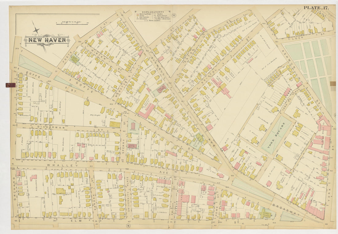Image 21 of Atlas of City of New Haven, Connecticut... from Atlas of City of New Haven, Connecticut 1888 by Relic Map Company