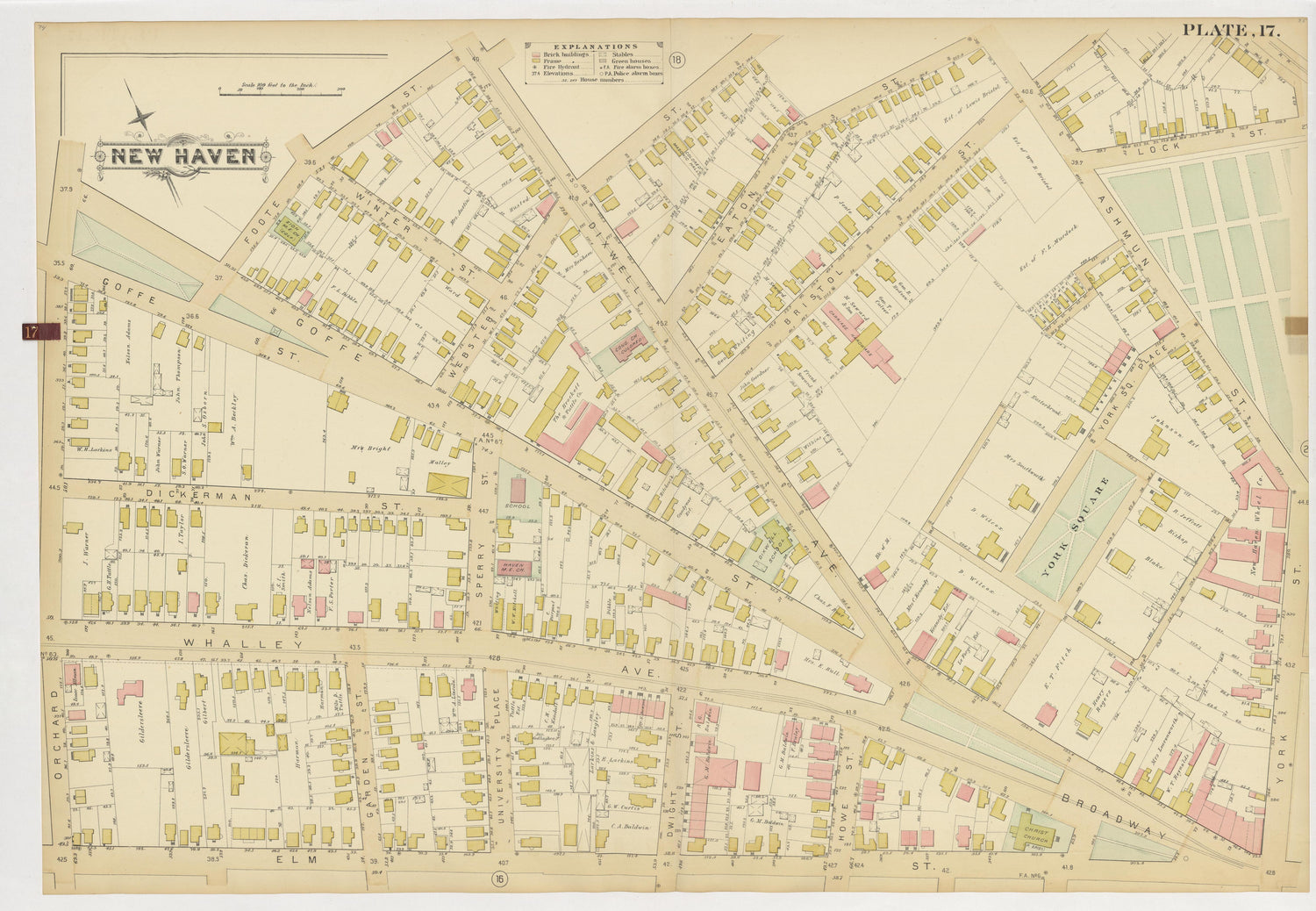 Image 21 of Atlas of City of New Haven, Connecticut... from Atlas of City of New Haven, Connecticut 1888 by Relic Map Company