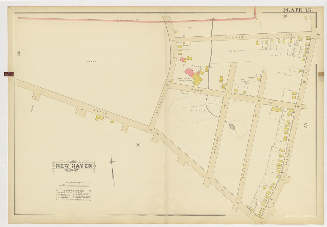 Image 19 of Atlas of City of New Haven, Connecticut... from Atlas of City of New Haven, Connecticut 1888 by Relic Map Company