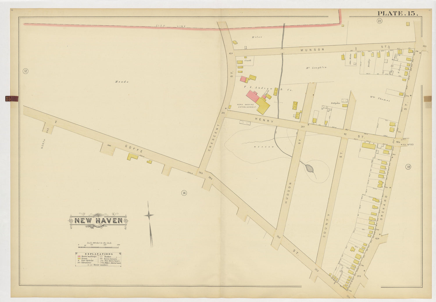Image 19 of Atlas of City of New Haven, Connecticut... from Atlas of City of New Haven, Connecticut 1888 by Relic Map Company