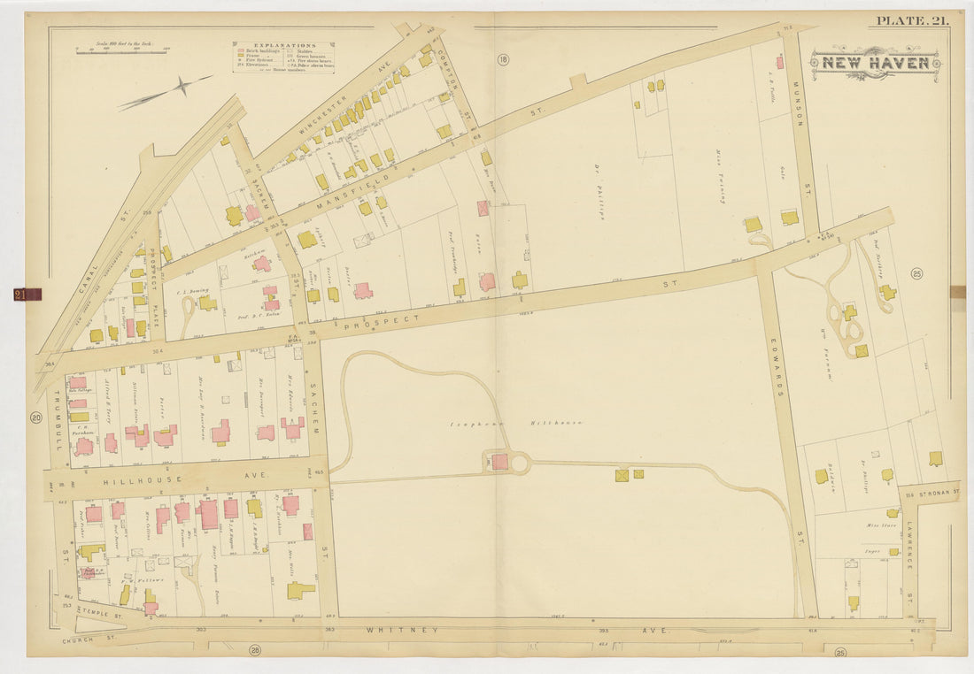 Image 25 of Atlas of City of New Haven, Connecticut... from Atlas of City of New Haven, Connecticut 1888 by Relic Map Company