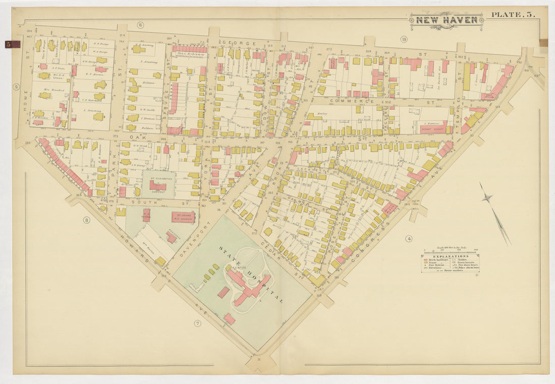 Image 9 of Atlas of City of New Haven, Connecticut... from Atlas of City of New Haven, Connecticut 1888 by Relic Map Company