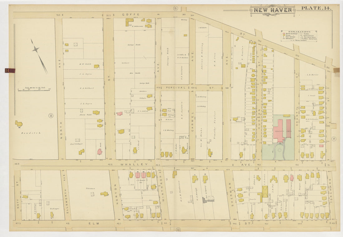 Image 18 of Atlas of City of New Haven, Connecticut... from Atlas of City of New Haven, Connecticut 1888 by Relic Map Company