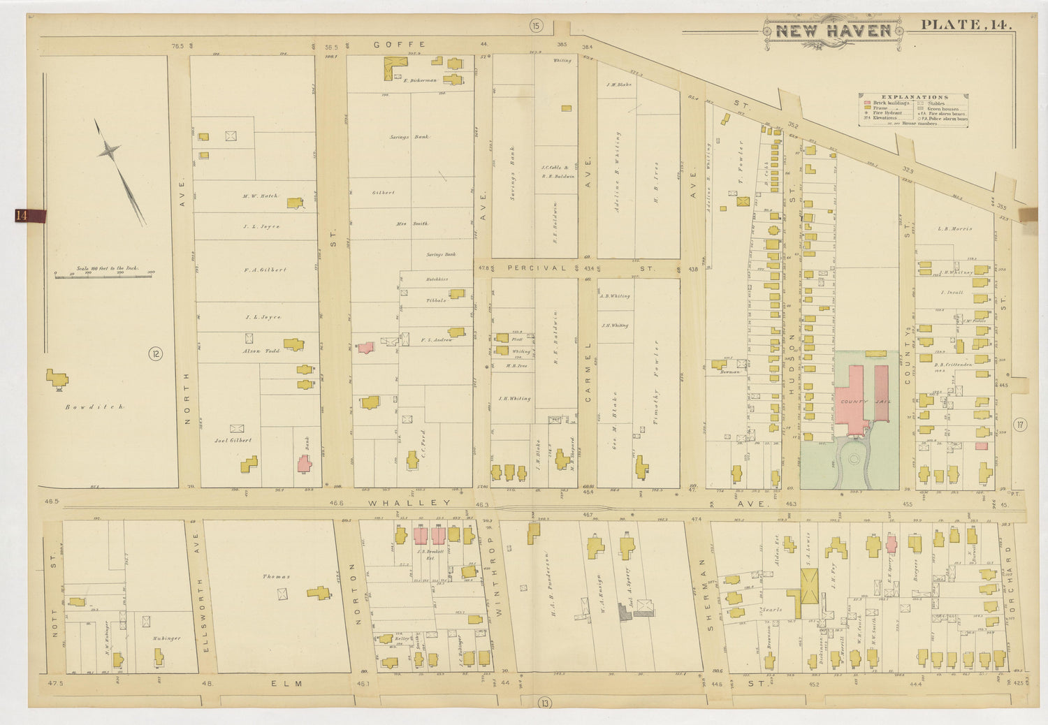 Image 18 of Atlas of City of New Haven, Connecticut... from Atlas of City of New Haven, Connecticut 1888 by Relic Map Company