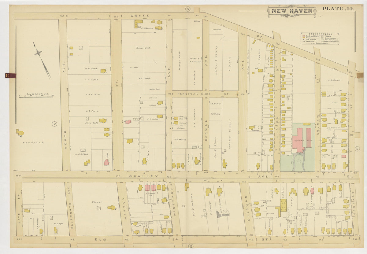 Image 18 of Atlas of City of New Haven, Connecticut... from Atlas of City of New Haven, Connecticut 1888 by Relic Map Company