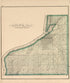 Township 18 North Range 12 West from Illustrated Atlas Map of Cass County, Illinois : Carefully Compiled from Personal Examinations and Surveys 1874 by Relic Map Company