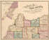 Sectional Map of Cass County, Illinois from Illustrated Atlas Map of Cass County, Illinois : Carefully Compiled from Personal Examinations and Surveys 1874 by Relic Map Company