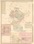 Township Line of T. 17 N.R. 10 W. and T. 18 N.R. 18 W. from Illustrated Atlas Map of Cass County, Illinois : Carefully Compiled from Personal Examinations and Surveys 1874 by Relic Map Company