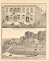 Views - 2 from Illustrated Atlas Map of Cass County, Illinois : Carefully Compiled from Personal Examinations and Surveys 1874 by Relic Map Company