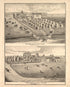 Views - 2 from Illustrated Atlas Map of Cass County, Illinois : Carefully Compiled from Personal Examinations and Surveys 1874 by Relic Map Company