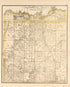 Township 18 & 19 North Range 10 West from Illustrated Atlas Map of Cass County, Illinois : Carefully Compiled from Personal Examinations and Surveys 1874 by Relic Map Company