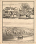 Views - 3 from Illustrated Atlas Map of Cass County, Illinois : Carefully Compiled from Personal Examinations and Surveys 1874 by Relic Map Company