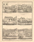 Views - 2 from Illustrated Atlas Map of Cass County, Illinois : Carefully Compiled from Personal Examinations and Surveys 1874 by Relic Map Company