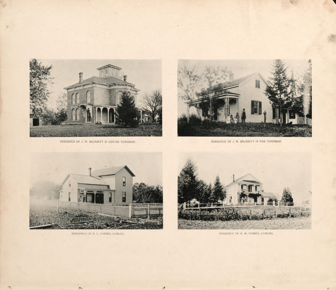 Views of Brummitt and Forbes Residence In Center and Pine Counties from Lee and Lee&